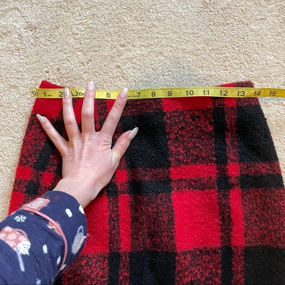 ASOS Red and Black Buffalo Check Plaid Skirt | Size US 4 | NWT - Picture 6 of 7